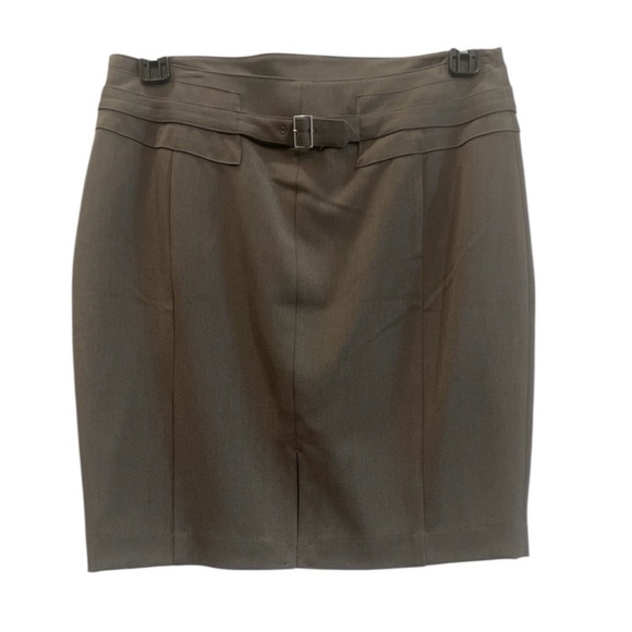 Express Greyish Brown High Waist Mini Pencil Skirt Size 10 - Picture 2 of 8